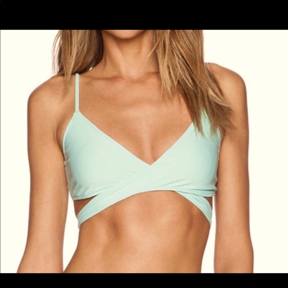 L*Space Bikini Top- mint green
